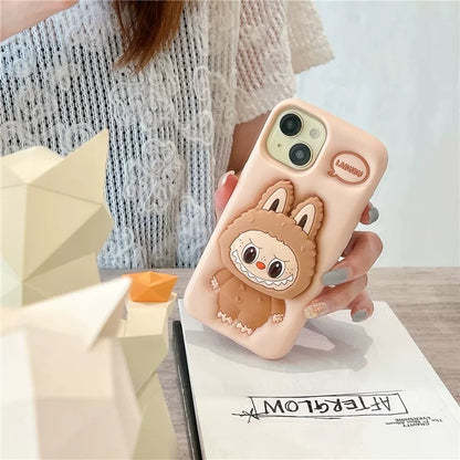 cute-cartoon-labubu-zimomo-silicone-with-stand-brown-pink-iphone-case-8529