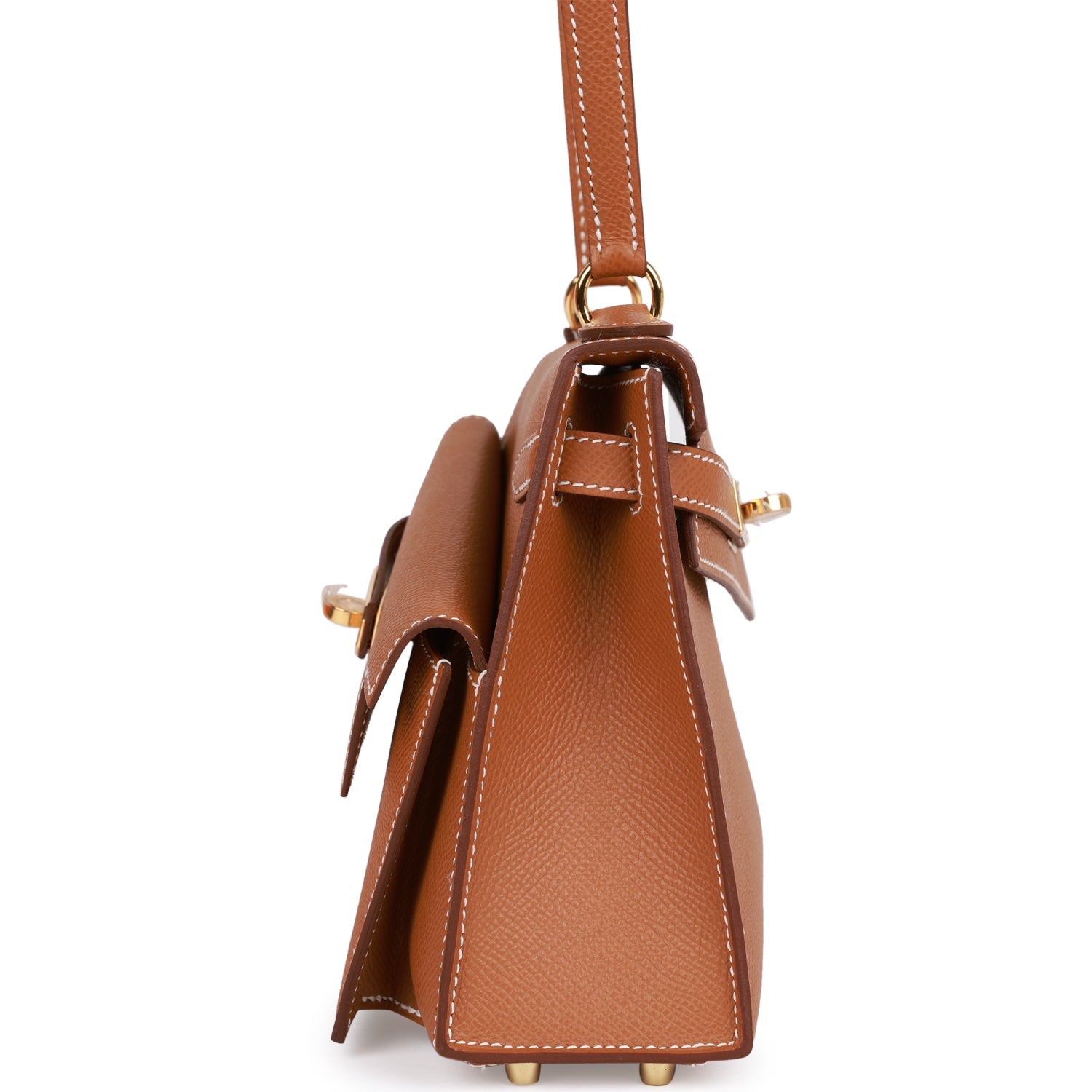 H Kelly Sellier en Desordre 20 Gold Epsom Gold Hardware