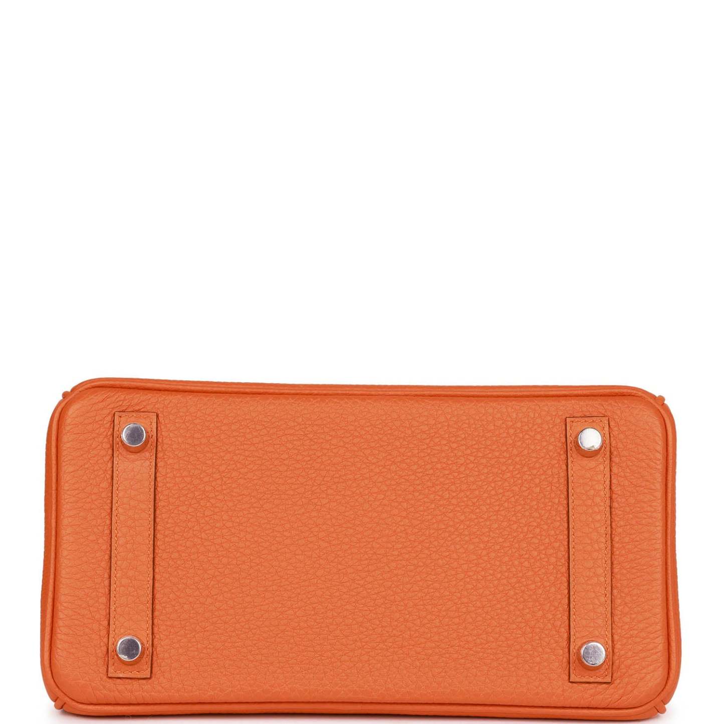 H Birkin 25 Orange Togo Palladium Hardware
