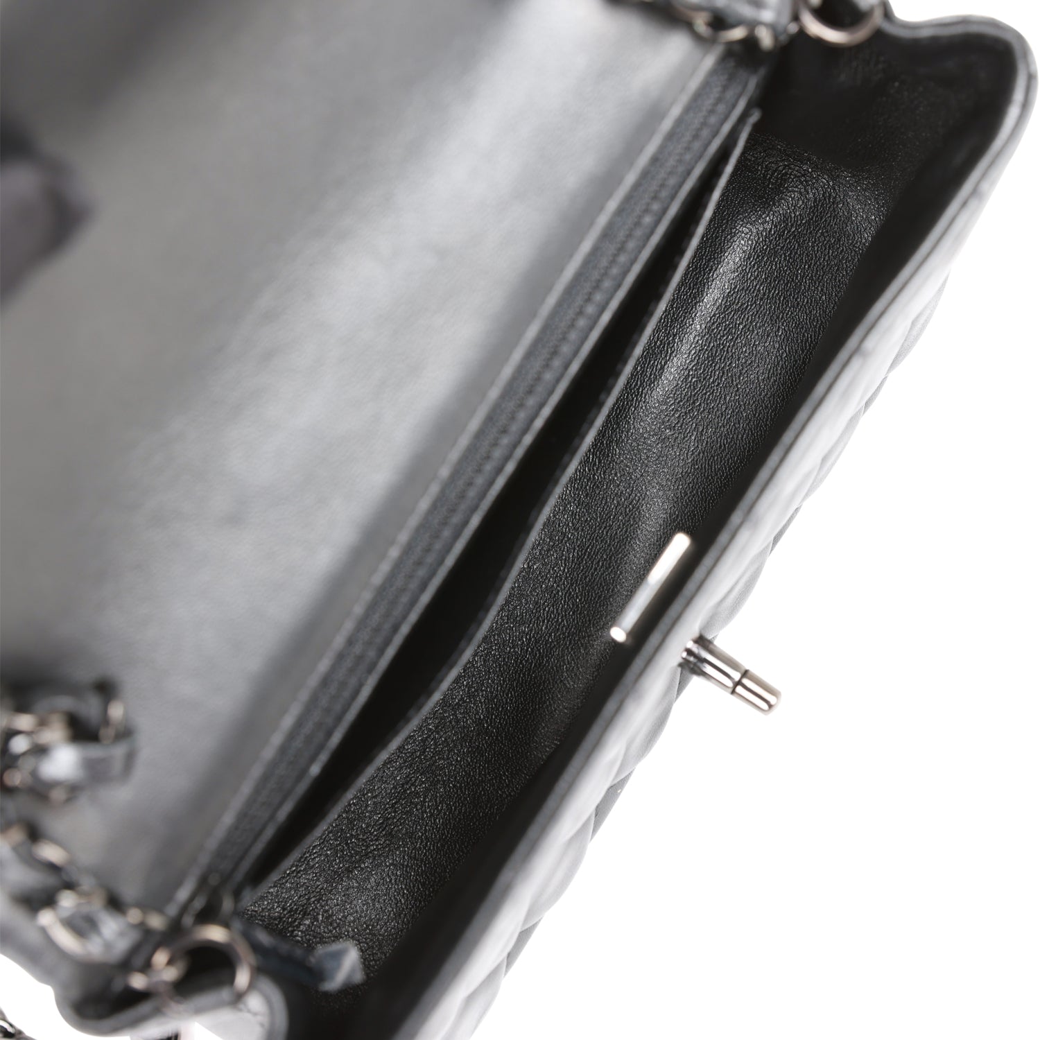 CC Mini Rectangular Flap Bag SO Black Lambskin Black Hardware for MR