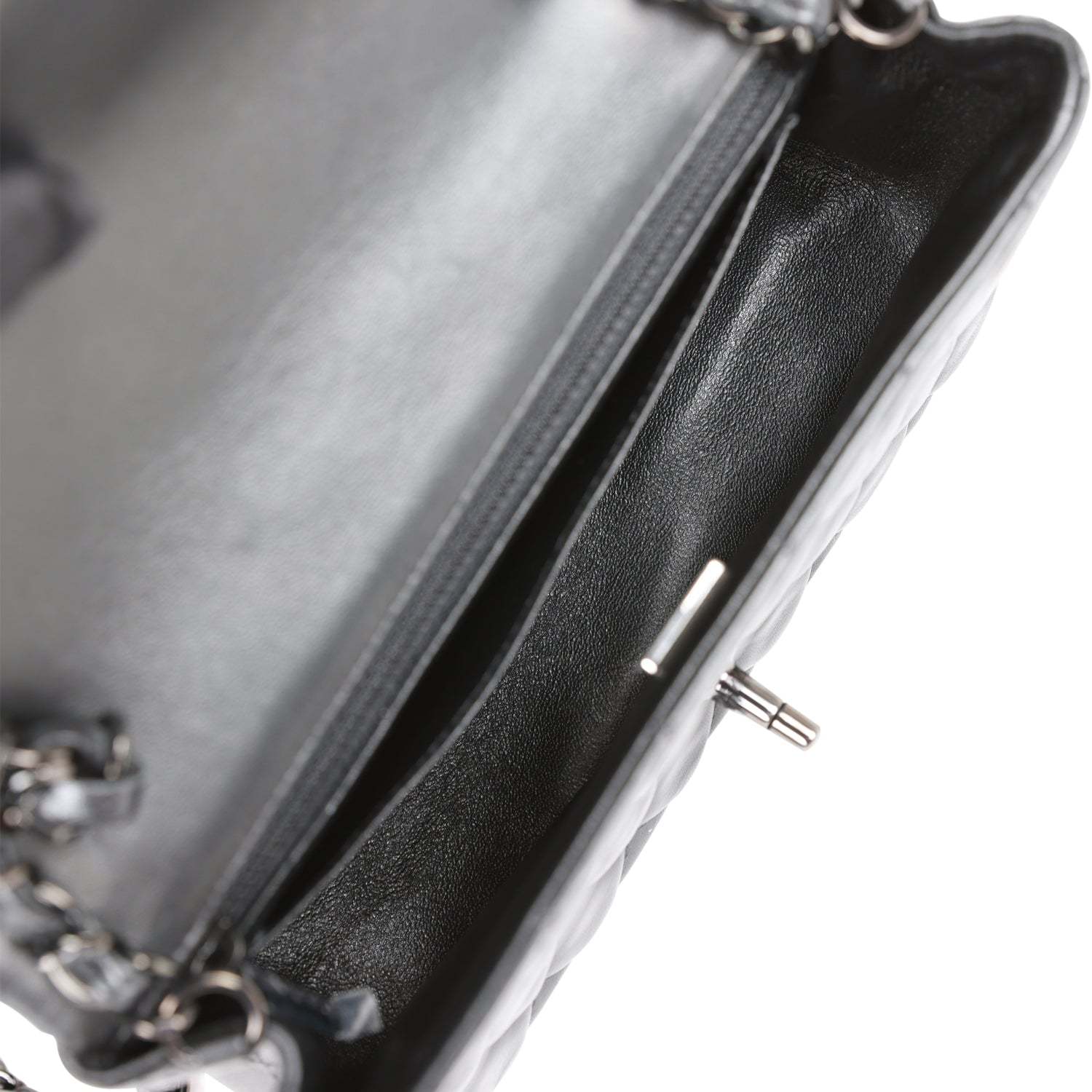 CC Mini Rectangular Flap Bag SO Black Lambskin Black Hardware for MR