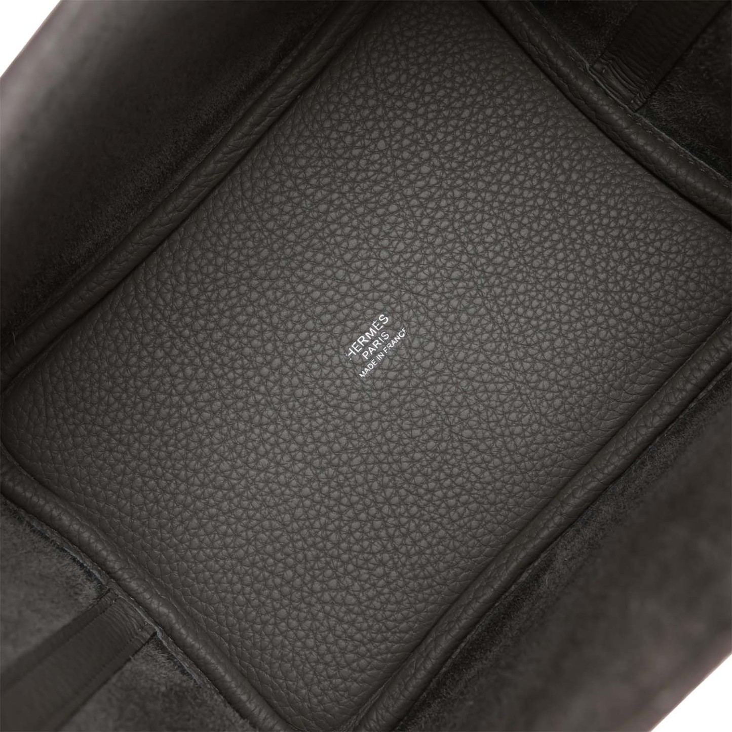 H Picotin Lock 18 Gris Meyer Clemence Palladium Hardware