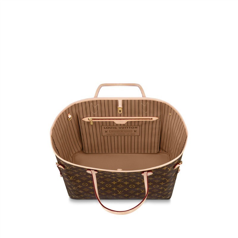 L-bag Monogram Canvas Neverfull GM M40990 Beige