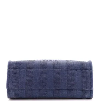 CC Deauville Tote Striped Raffia Small