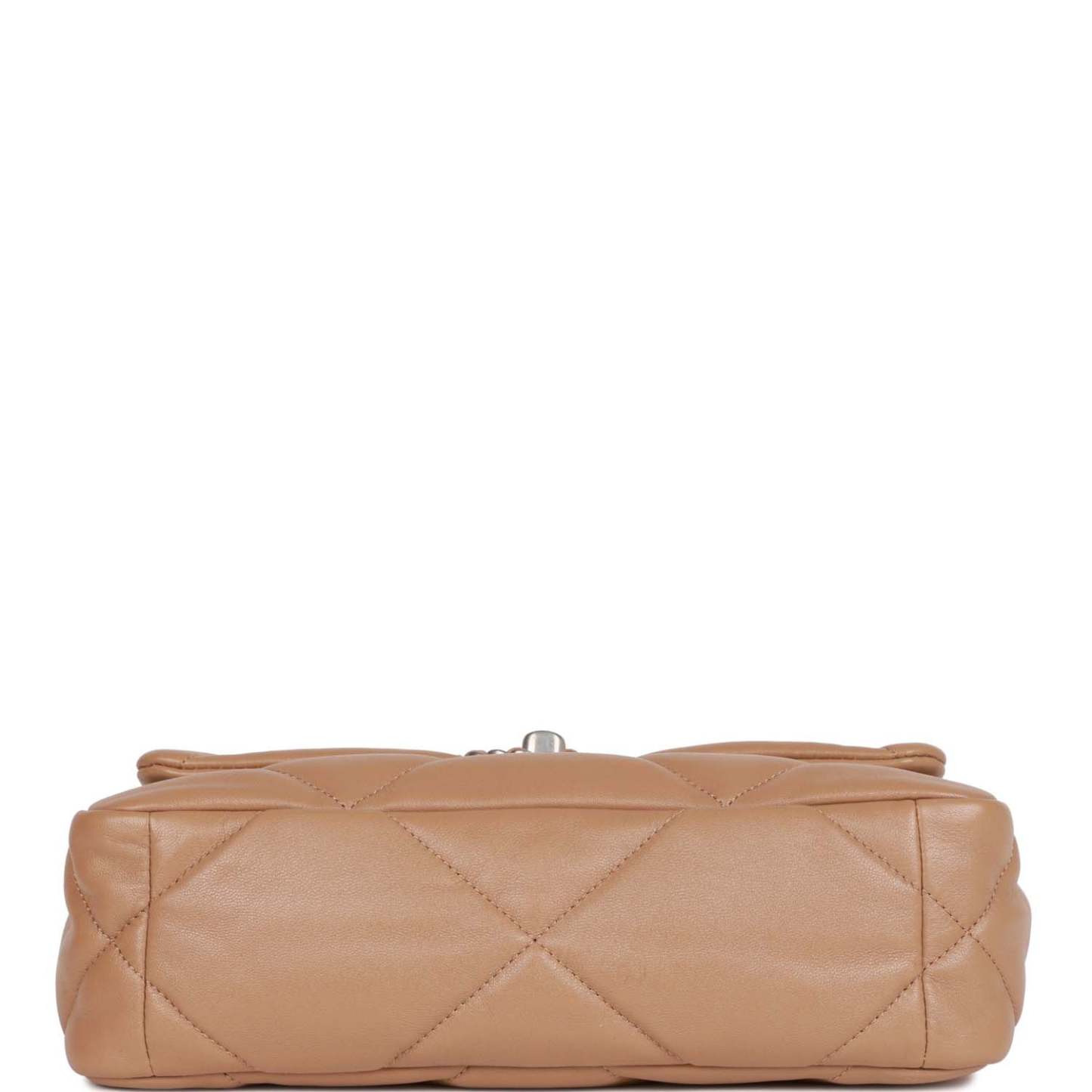 CC Medium 19 Flap Bag Beige Calfskin Mixed Hardware