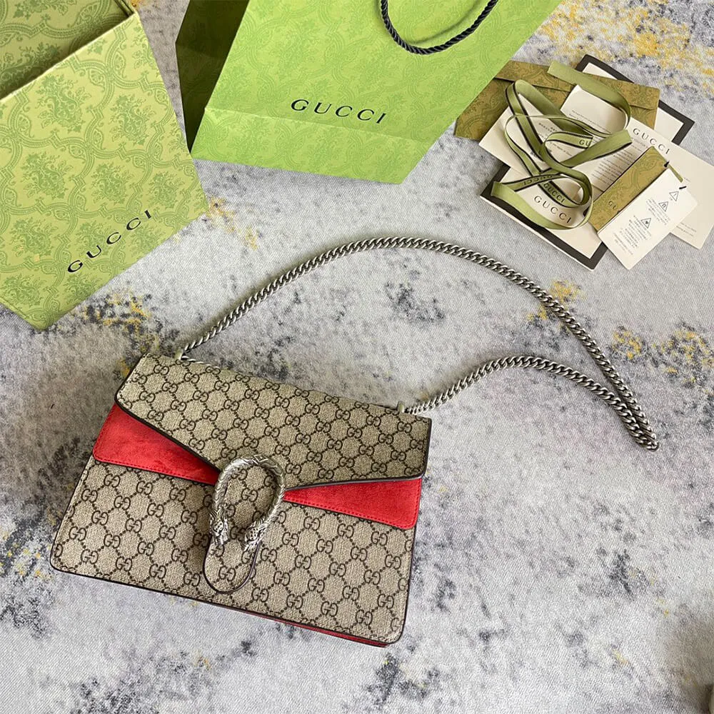 GG Supreme Medium Dionysus Shoulder Bag