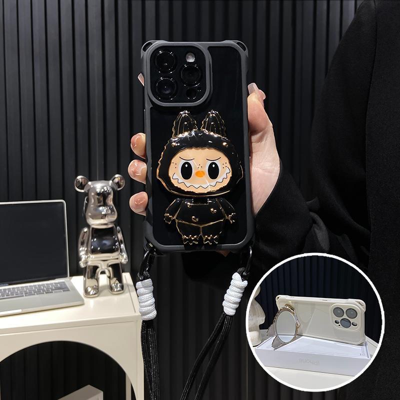 hard-shell-labubu-mirror-kickstand-iphone-case-rotatable-mirror-shockproof-design-3157