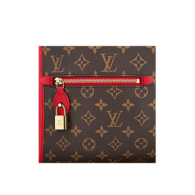 L-bag Monogram Canvas POPINCOURT PM RED