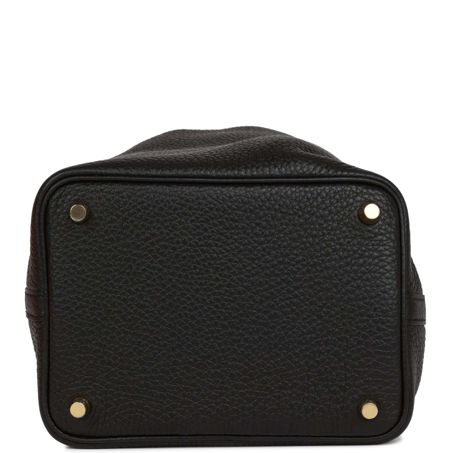 H Picotin Lock 18 Black Clemence Gold Hardware