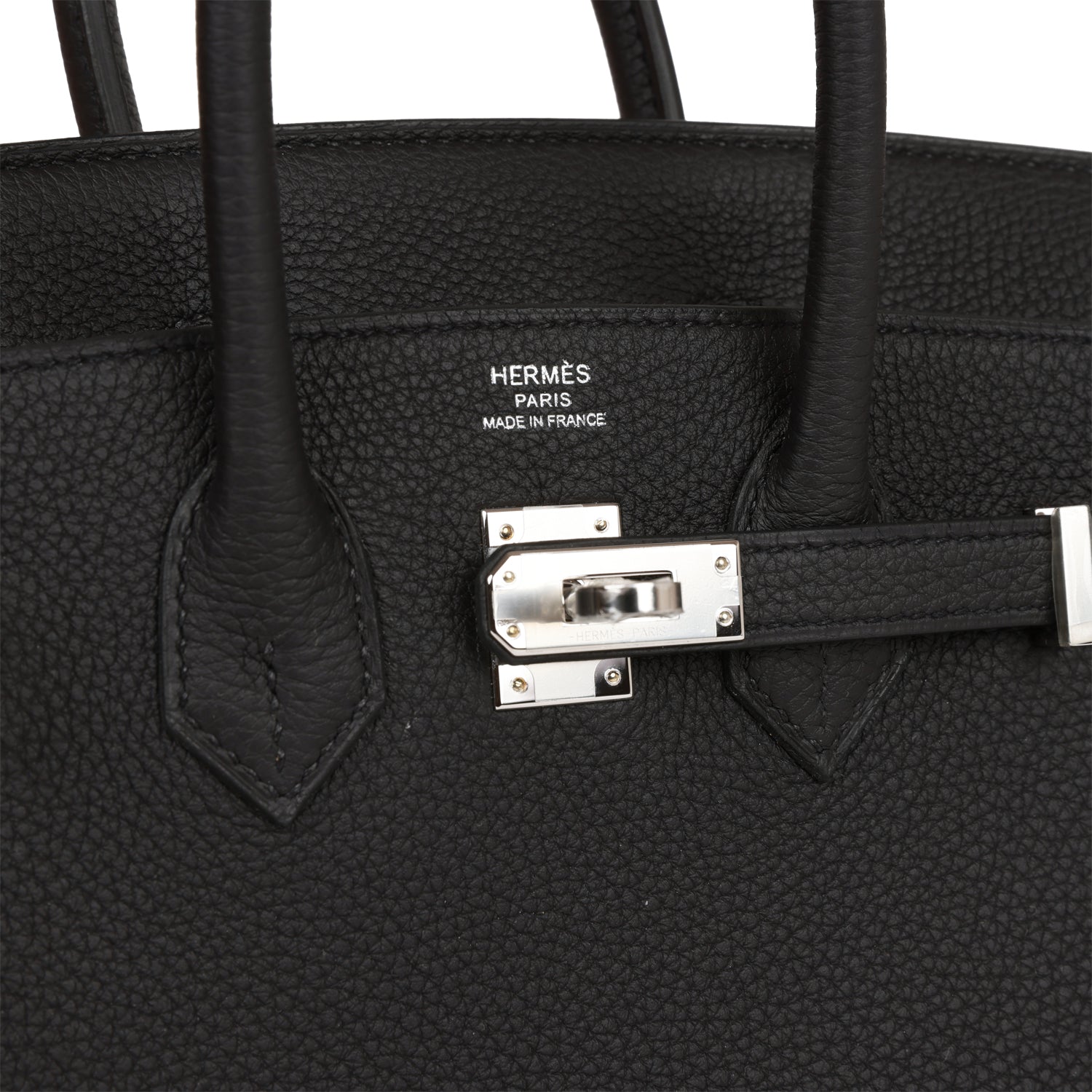 H Birkin 25 Black Togo Palladium Hardware