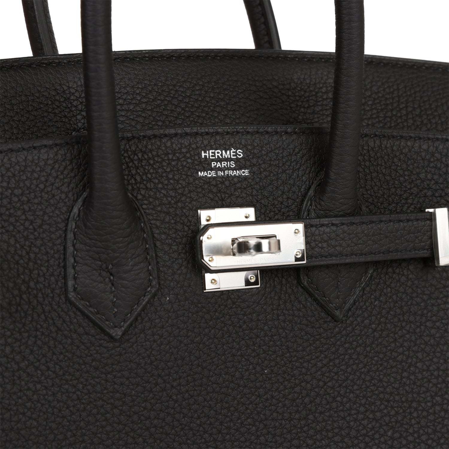 H Birkin 25 Black Togo Palladium Hardware