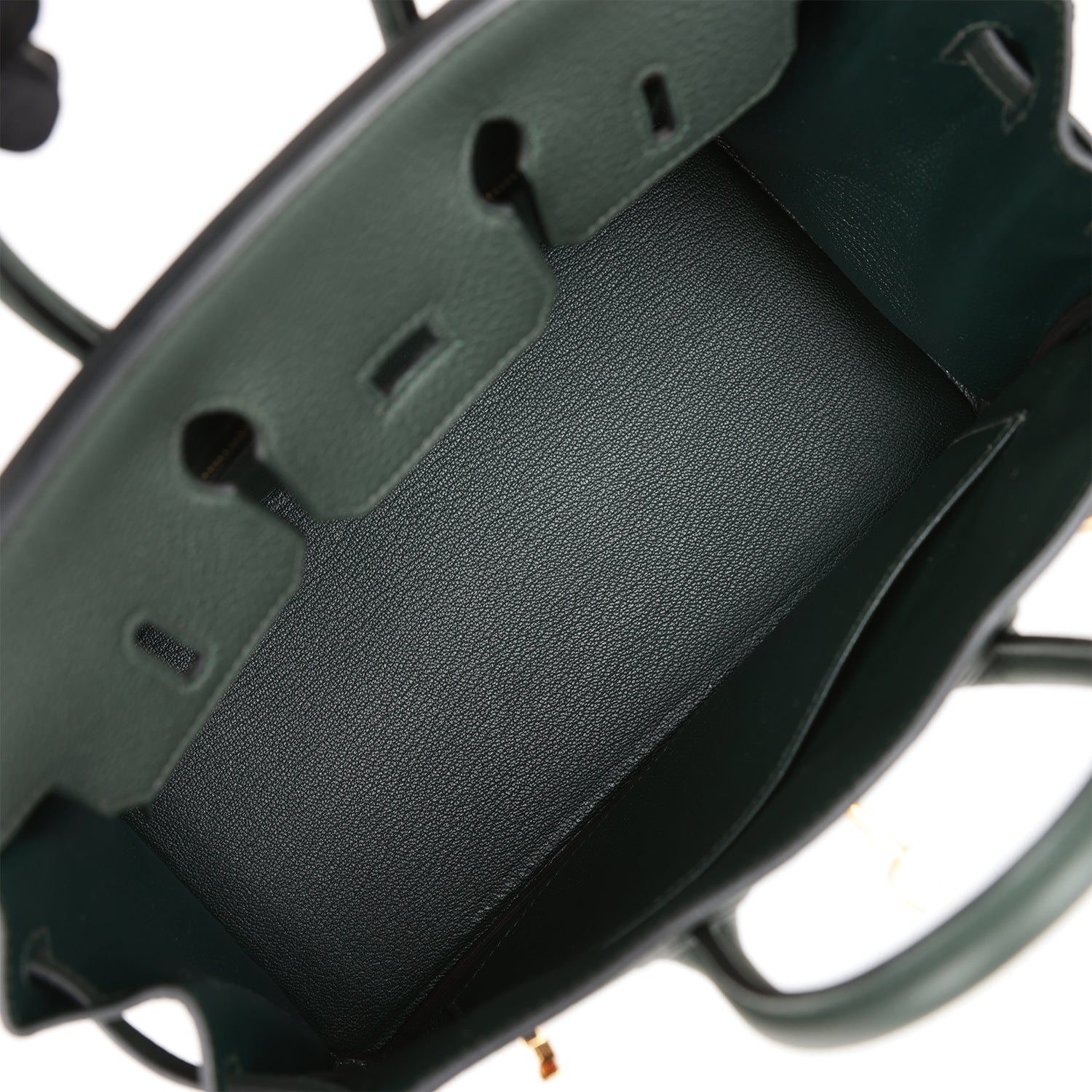 H Birkin 25 Vert Fonce Togo Gold Hardware