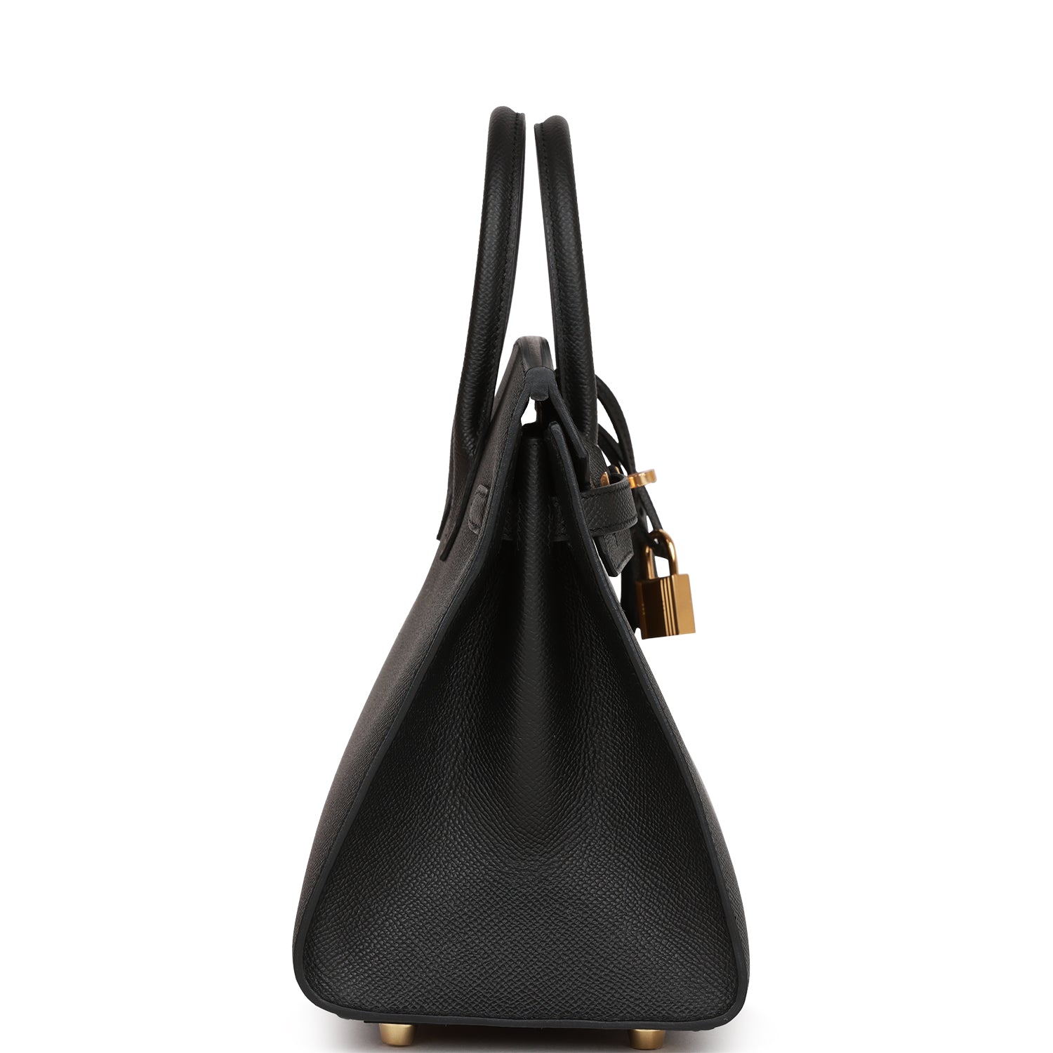 H Birkin Sellier 25 Black Epsom Gold Hardware