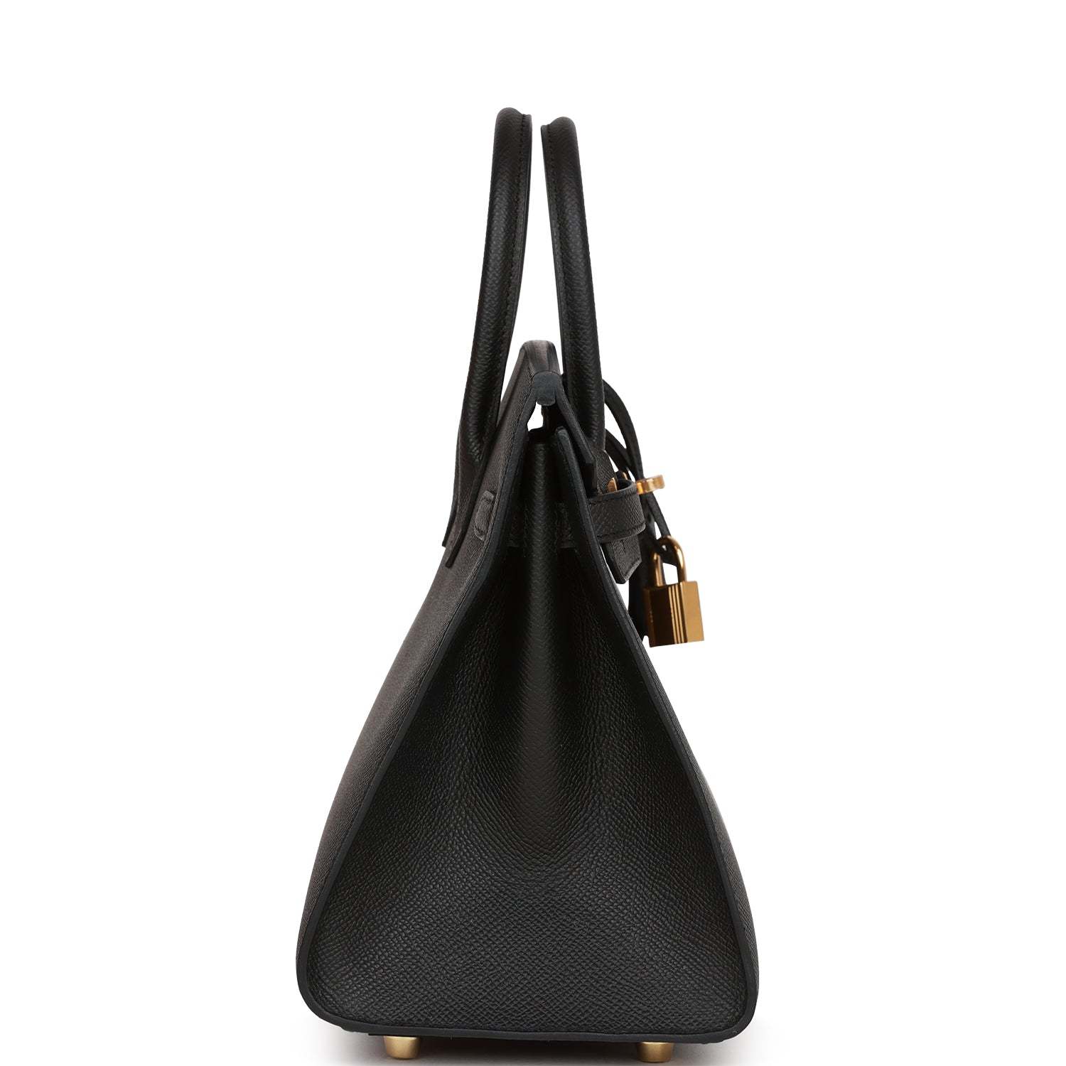 H Birkin Sellier 25 Black Epsom Gold Hardware