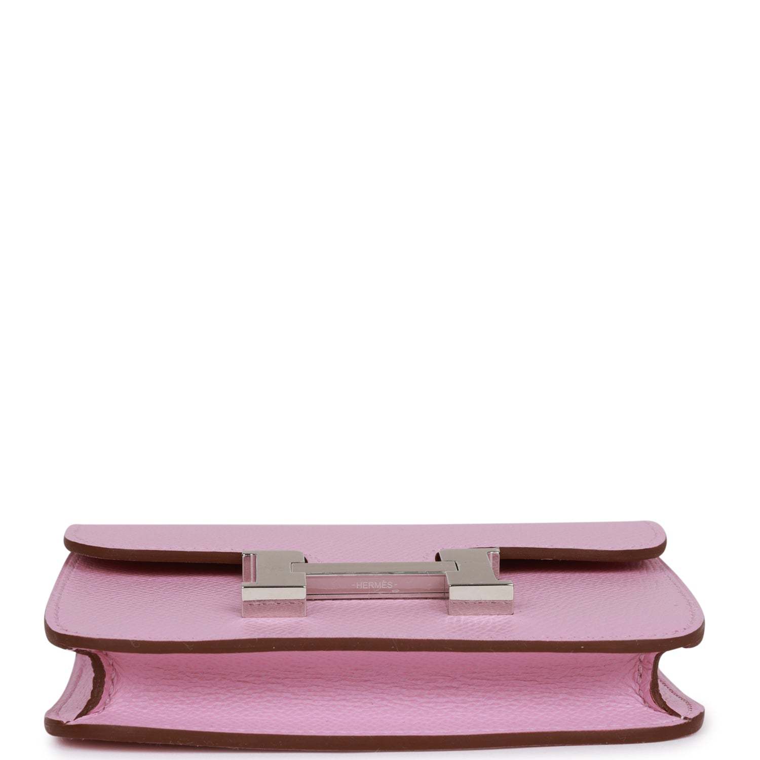 H Constance Slim Wallet Mauve Syestre Epsom Palladium Hardware