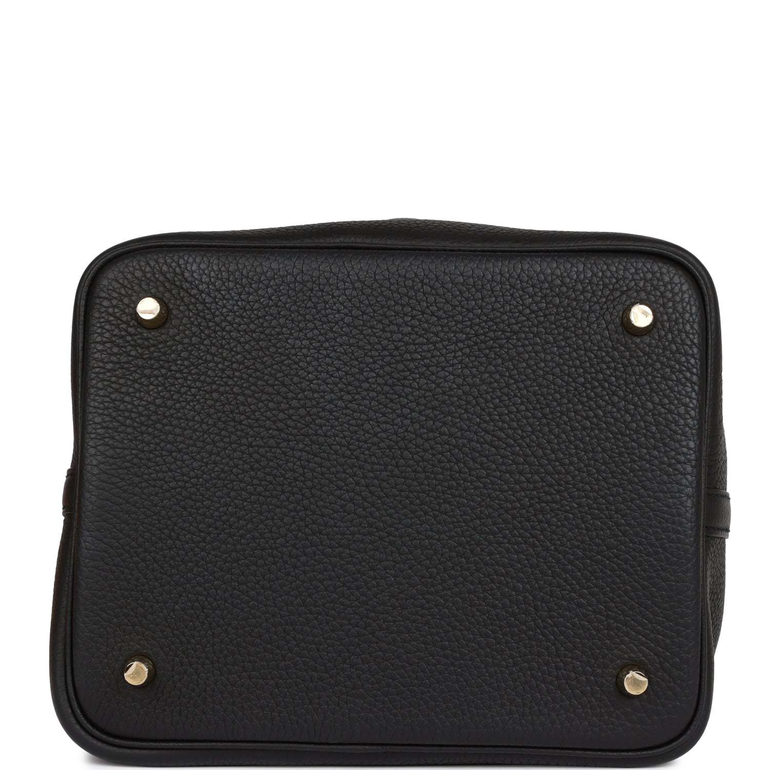 H Picotin Lock 22 Black Clemence Gold Hardware