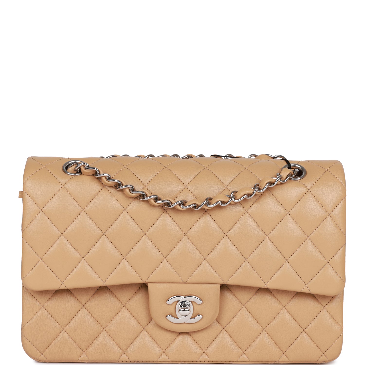cc-medium-classic-double-flap-bag-beige-lambskin-silver-hardware-9360