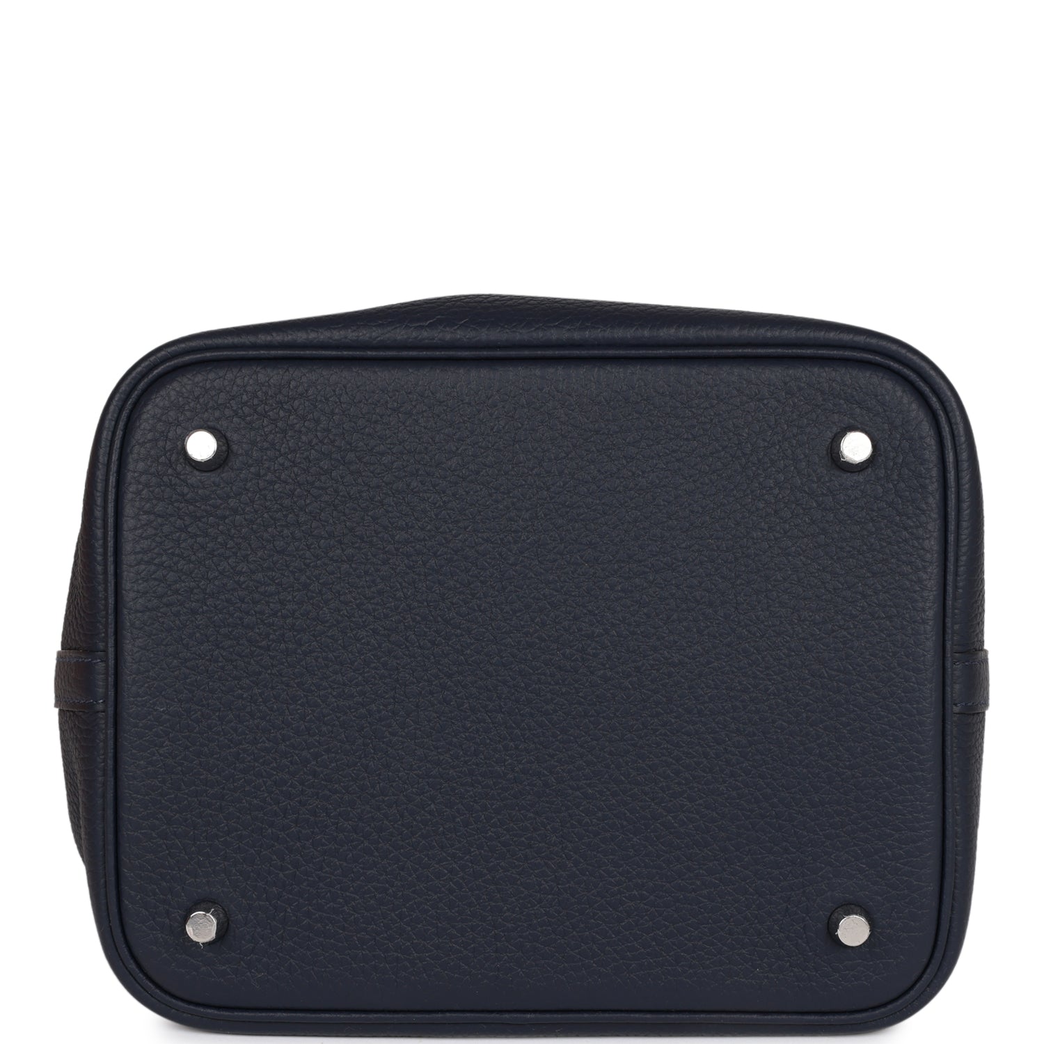 H Picotin Lock 18 Bleu Nuit Clemence and Matte Alligator Touch Palladium Hardware