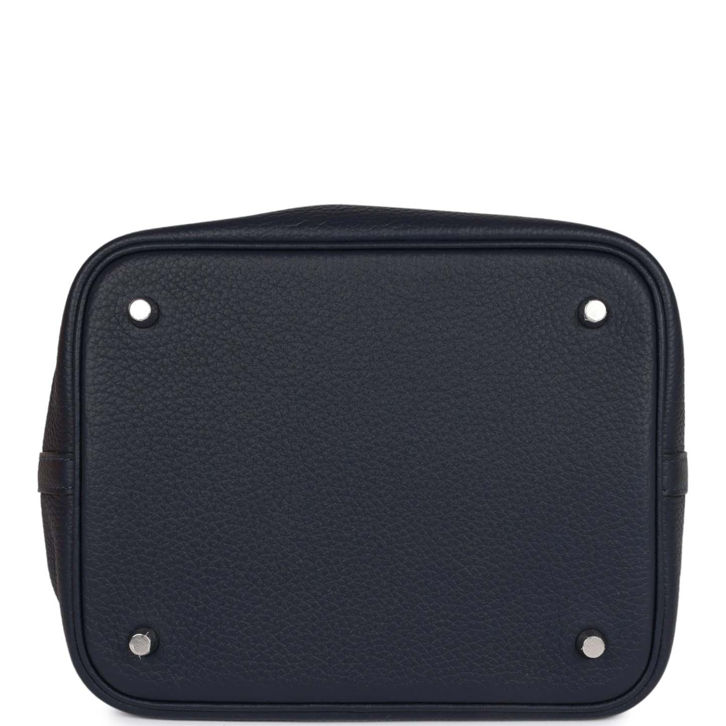 H Picotin Lock 18 Bleu Nuit Clemence and Matte Alligator Touch Palladium Hardware