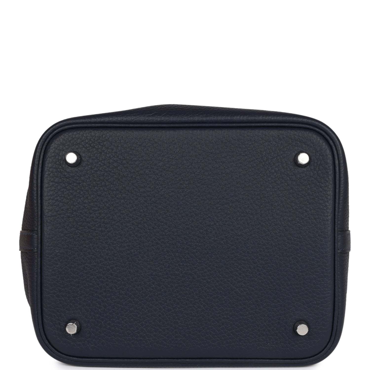 H Picotin Lock 18 Bleu Nuit Clemence and Matte Alligator Touch Palladium Hardware