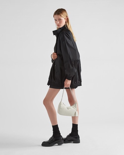 Padded nappa-leather PP Re-Edition shoulder bag - White