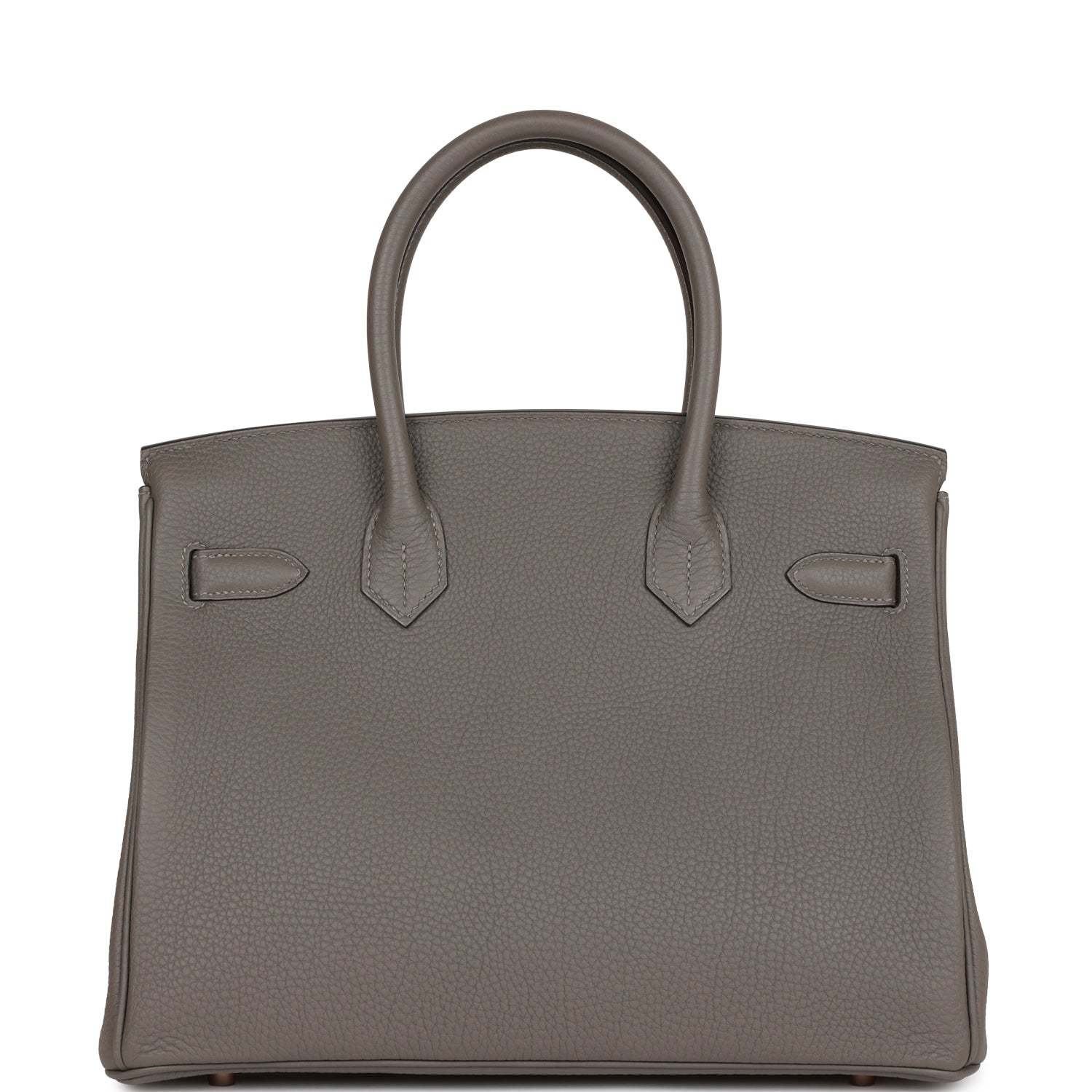 H Birkin 30 Gris Meyer Togo Rose Gold Hardware