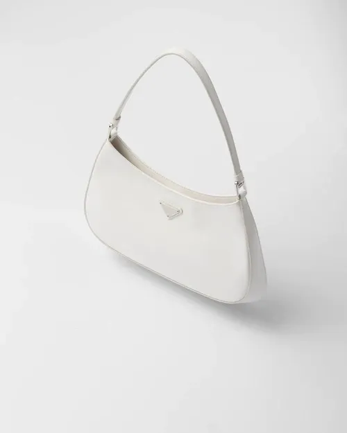 PP Cleo brushed leather shoulder bag - White