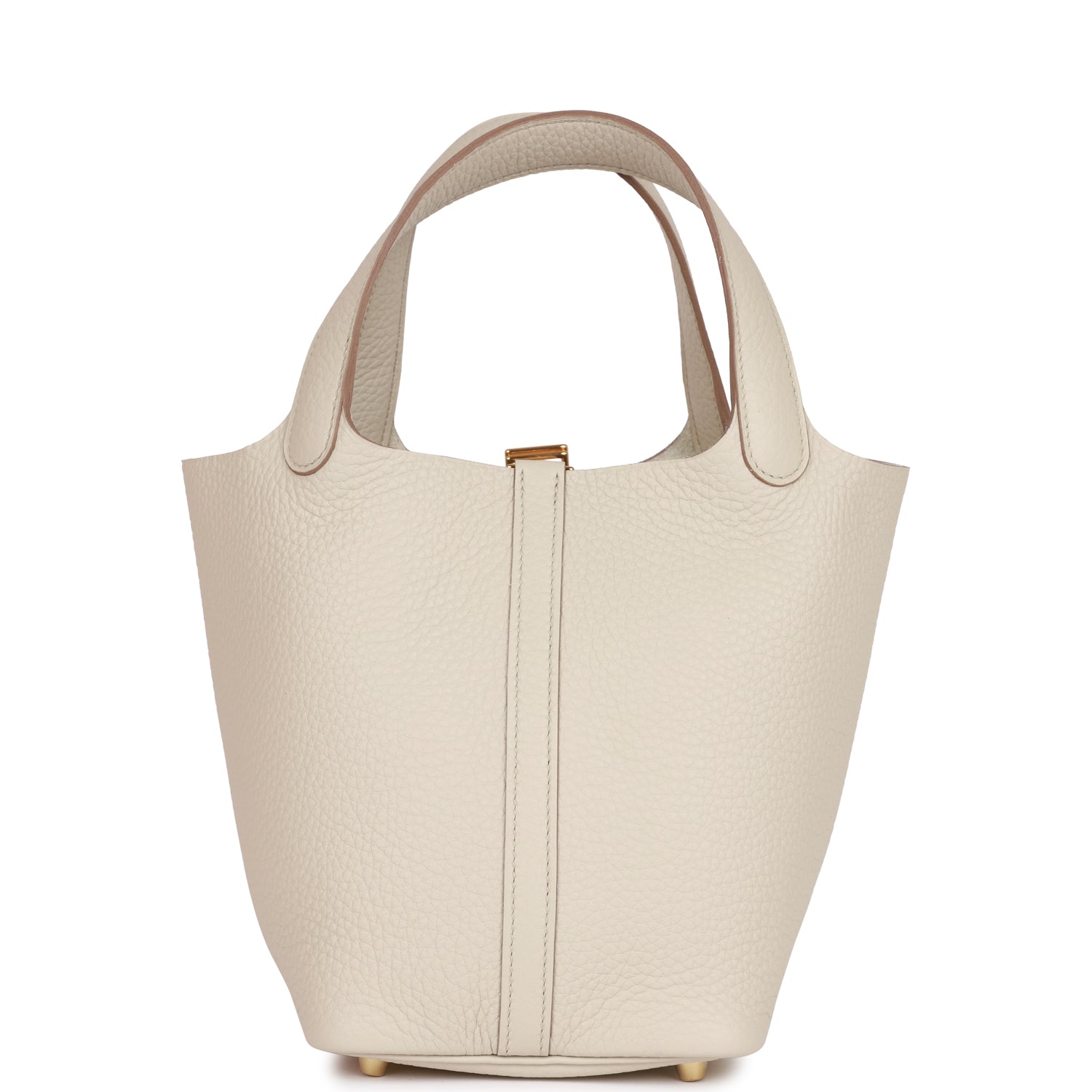 H Picotin Lock 18 Beton Clemence Gold Hardware