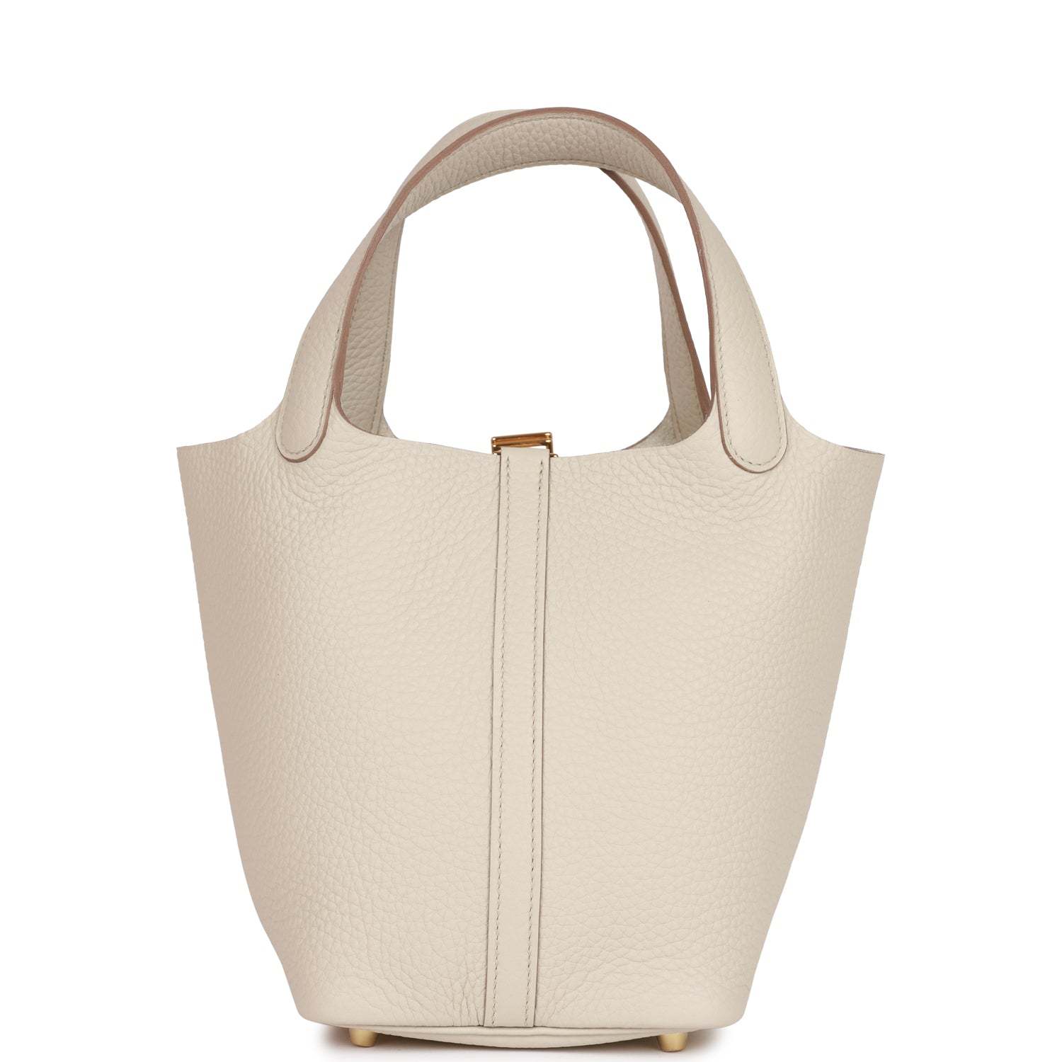 H Picotin Lock 18 Beton Clemence Gold Hardware