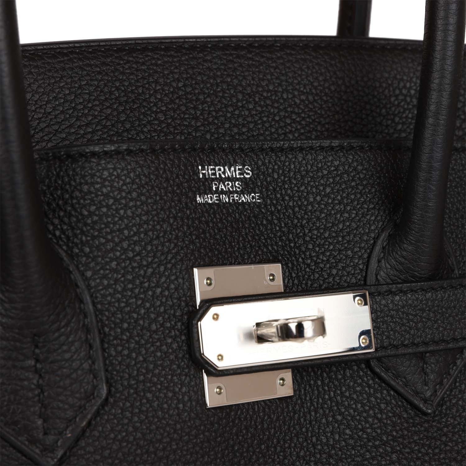 H Birkin 35 Black Togo Palladium Hardware