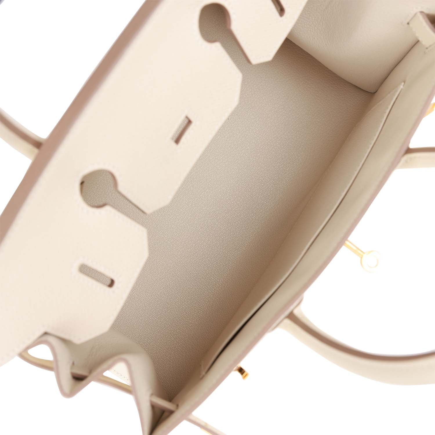 H Birkin Sellier 30 Craie Epsom Gold Hardware