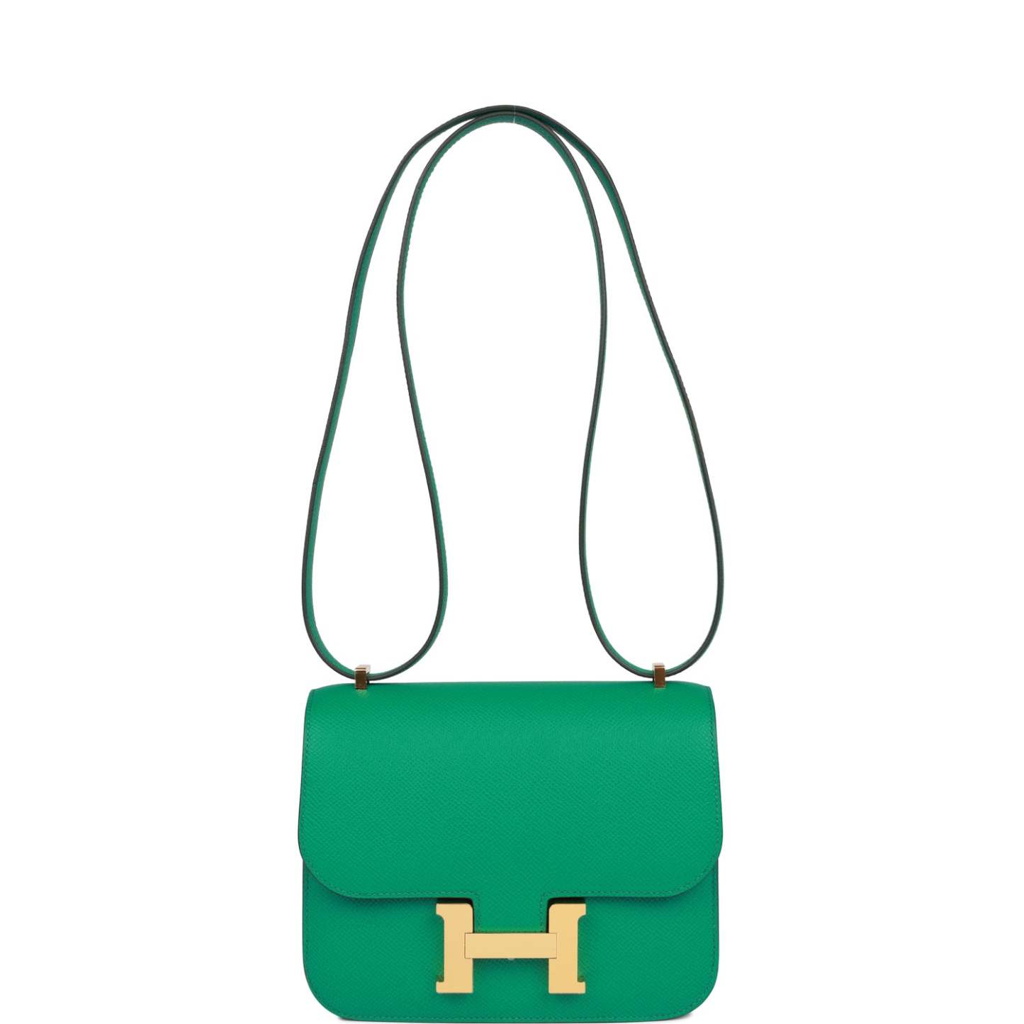 H Constance 18 Vert Jade Epsom Gold Hardware