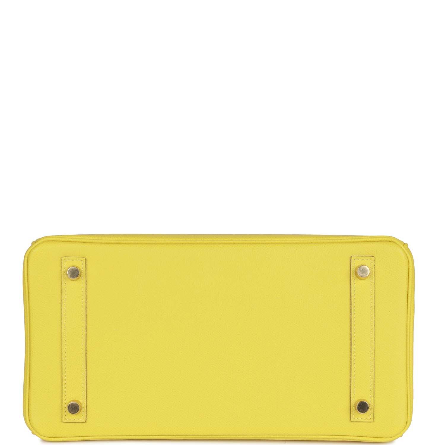 H Birkin 30 Lime Epsom Gold Hardware