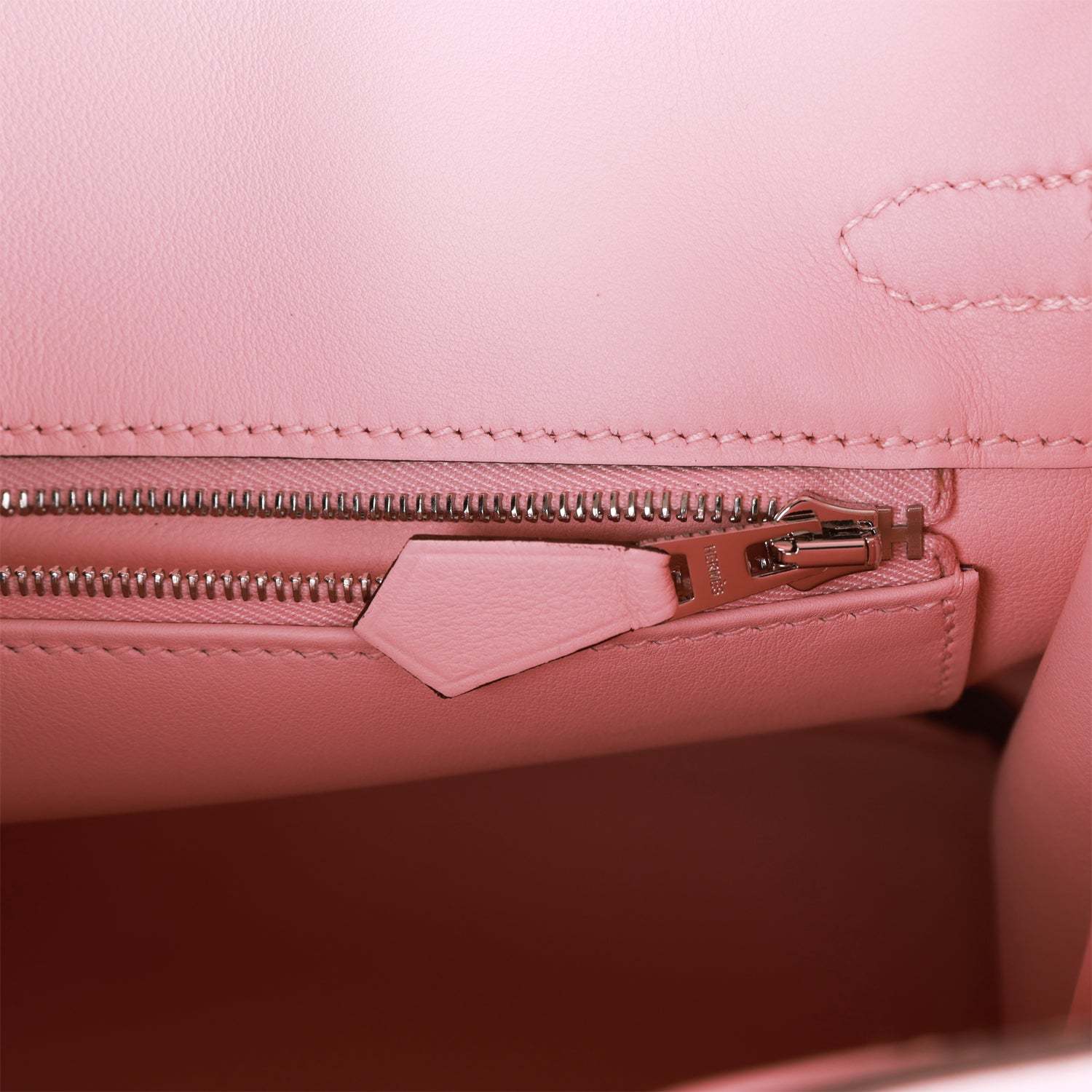H Birkin 25 Rose Sakura Swift Palladium Hardware