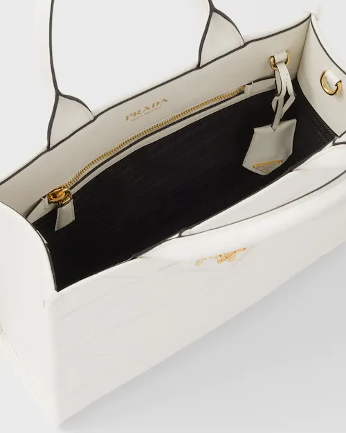 PP Small leather Symbole bag with topstitching