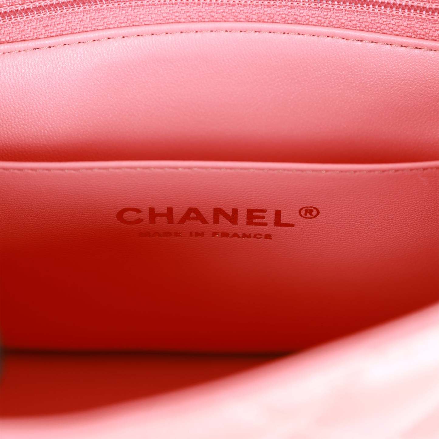 CC Mini Square Flap Bag Pink Lambskin Light Gold Hardware