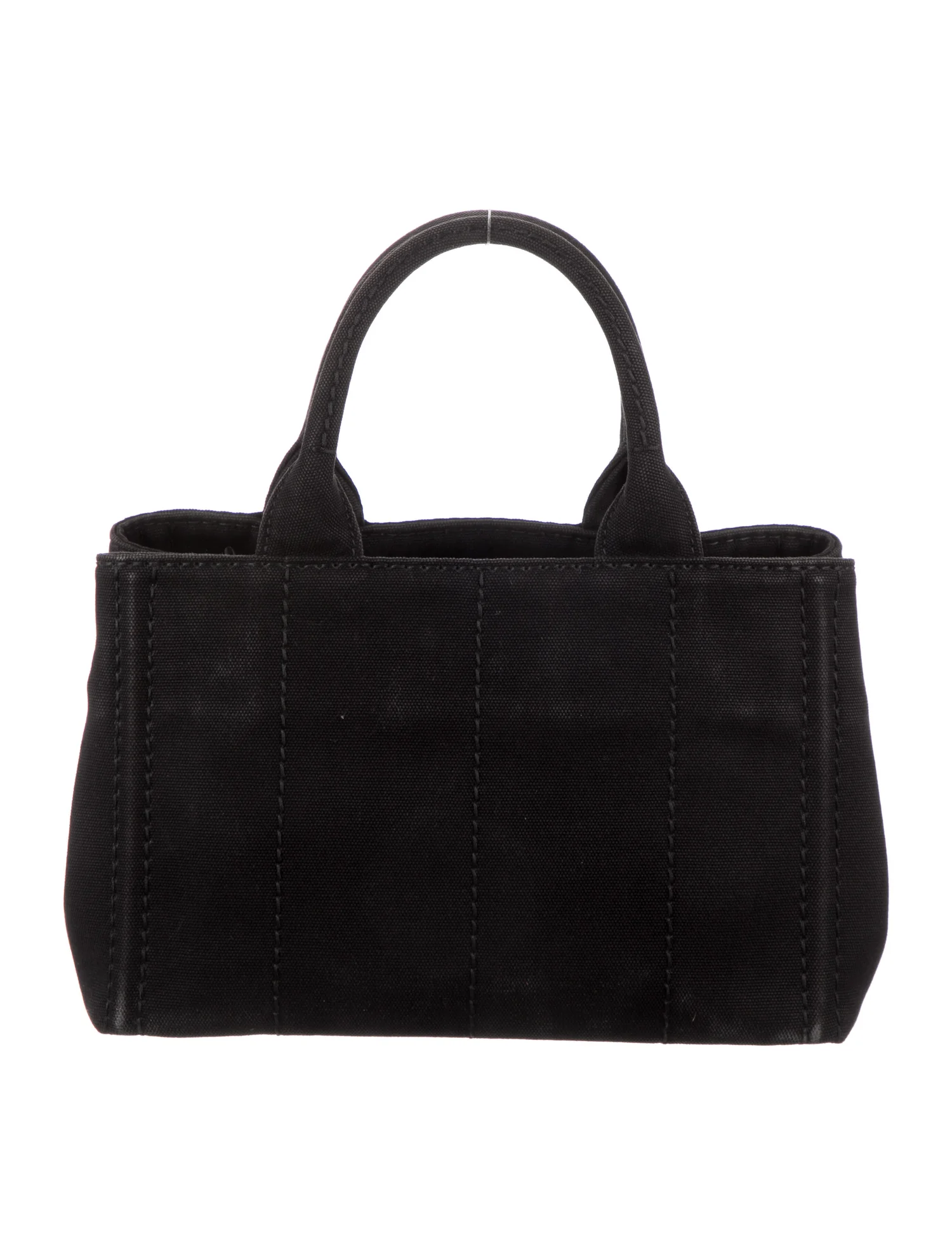 PP Small Cotton Canvas Tote in Black