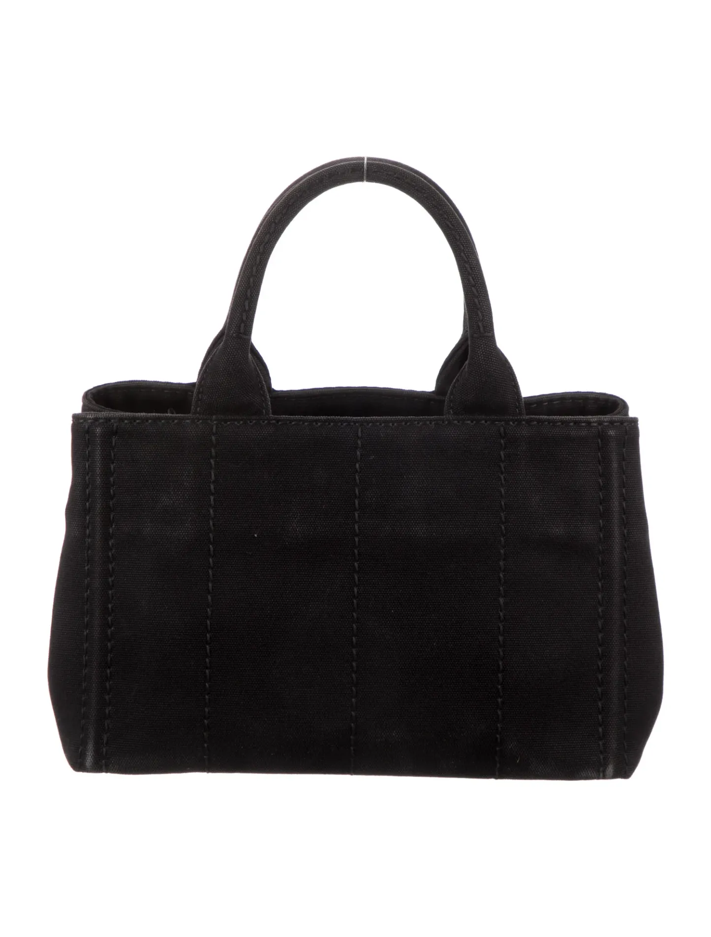 PP Small Cotton Canvas Tote in Black