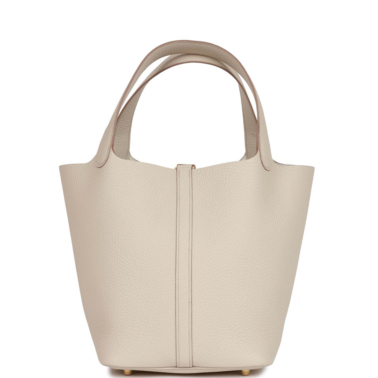 H Picotin Lock 22 Beton Clemence Gold Hardware