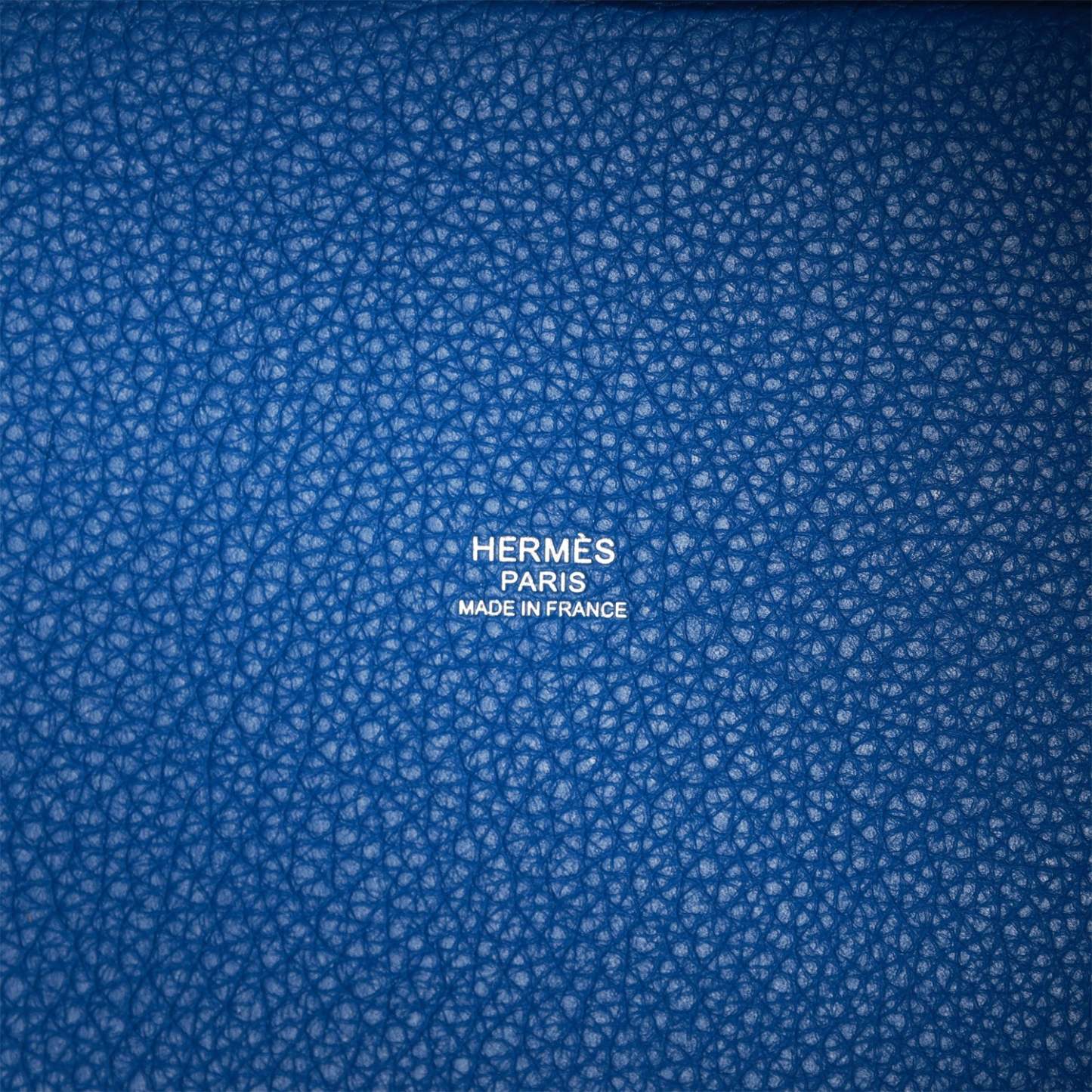 H Picotin Lock 18 Bleu France Clemence Palladium Hardware