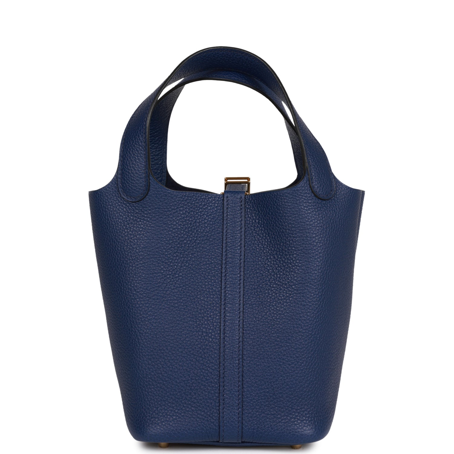 H Picotin Lock 18 Bleu Saphir Maurice Gold Hardware