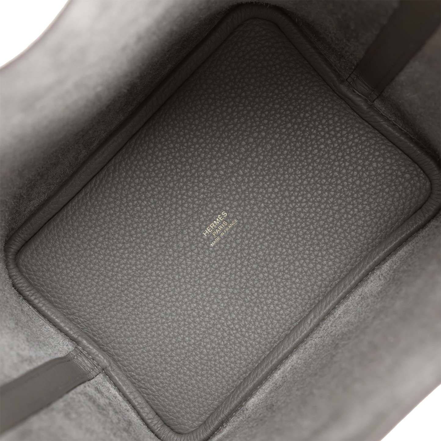 H Picotin Lock 18 Gris Meyer Clemence Gold Hardware