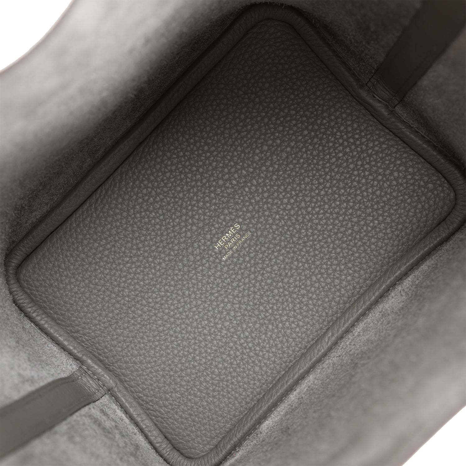 H Picotin Lock 18 Gris Meyer Clemence Gold Hardware