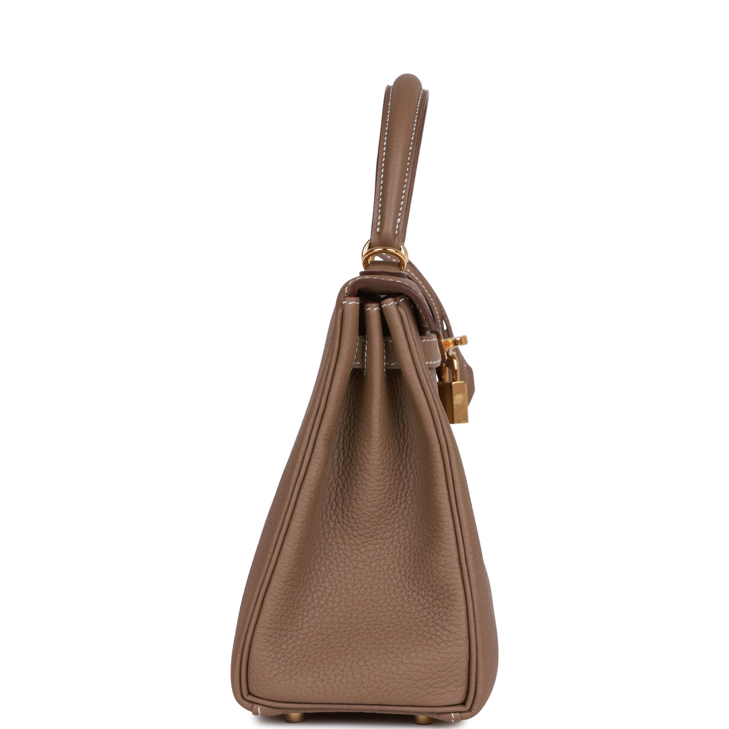 H Kelly Retourne 25 Etoupe Togo Gold Hardware