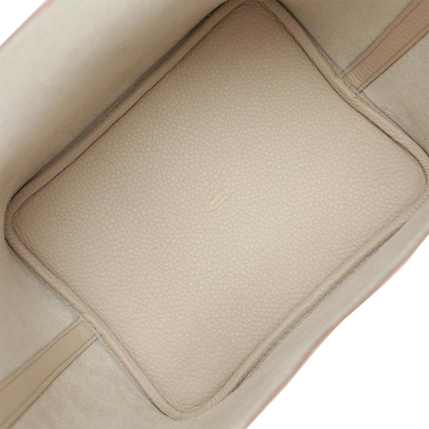 H Picotin Lock 22 Beton Clemence Gold Hardware