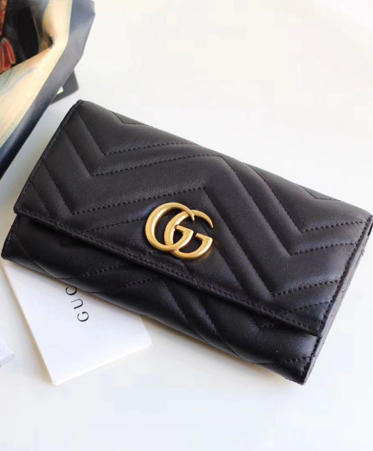 GG GG Marmont continental wallet 443436