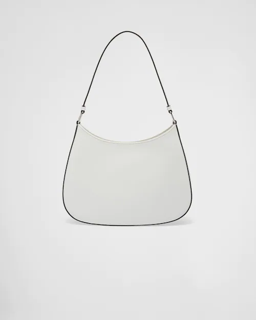 PP Cleo brushed leather shoulder bag - White/Black