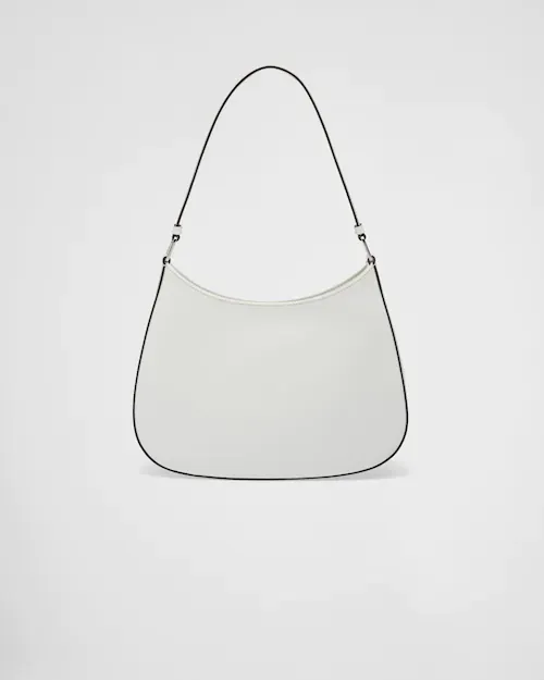 PP Cleo brushed leather shoulder bag - White/Black