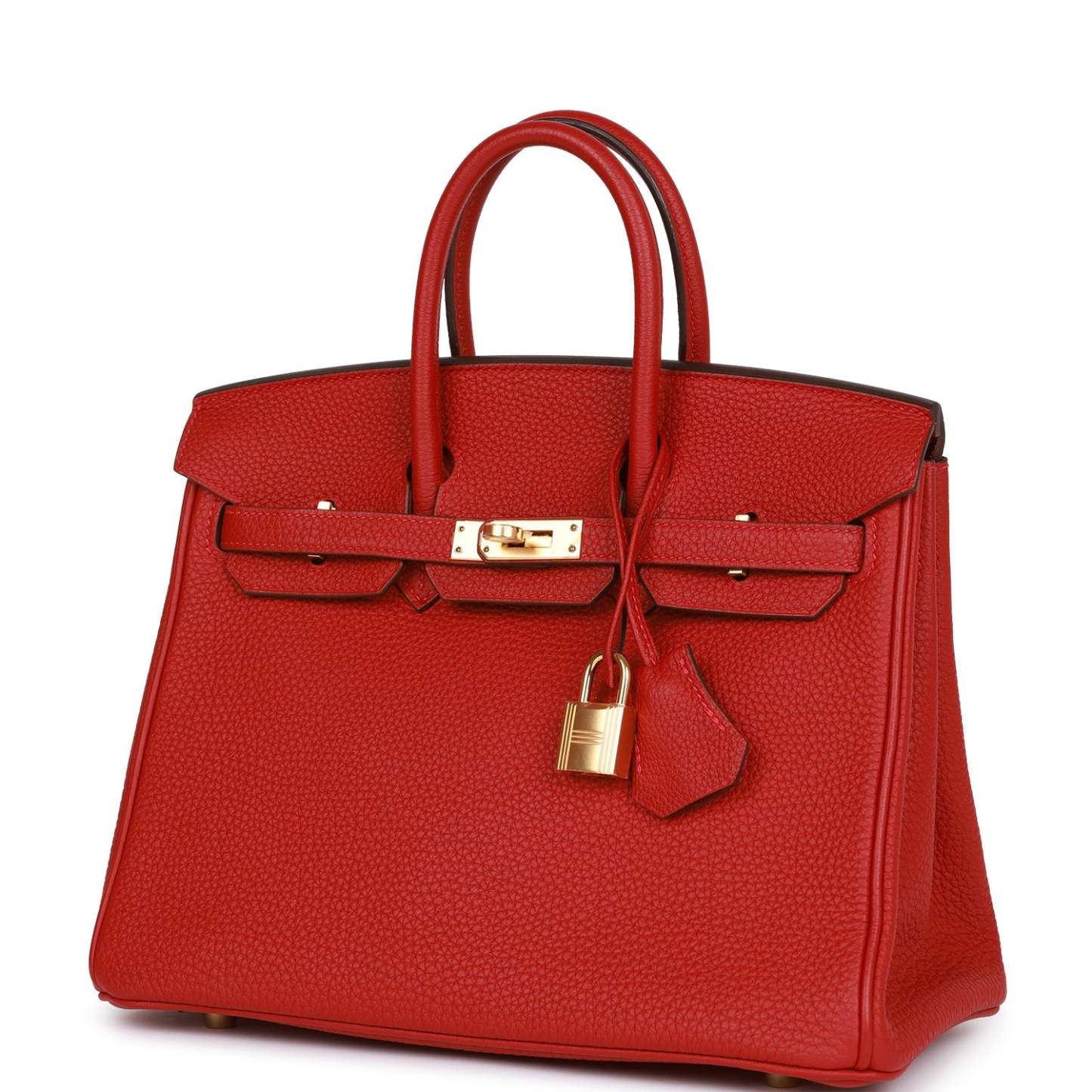 H Birkin 25 Rouge Vif Togo Gold Hardware
