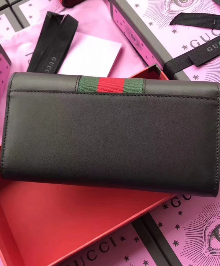 GG Sylvie leather continental wallet 476084